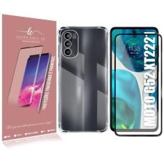 Imagem de Capa Case Anti Shock E Película De Vidro 3D Compativel Moto G52 Xt2221