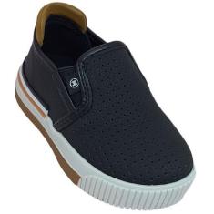 Imagem de Tênis Molekinho Slip On Infantil Bebê Masculino Casual, Preto, Caramel