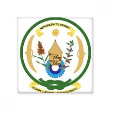 Imagem de Decalque brilhante de ejo de cerâmica com emblema nacional da África do Ruanda