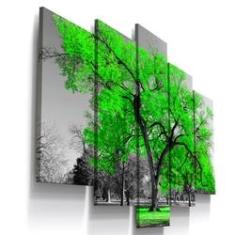 Imagem de Quadros Decorativos Arvore Vida Verde Sala Quarto