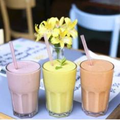 Imagem de 6 Copos de vidros Vitamina Transparentes 350ml Resistente