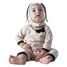 Imagem de Fantasia De Cachorro Bebê Masculino Com Gorro e Orelhas - Fantasias Ca