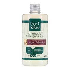 Imagem de Shampoo Natural Hidratação Suave Argan e Linhaça 500ml – Boni Natural