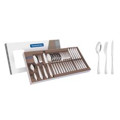 Imagem de Faqueiro Aco Inox Com Faca Para Churrasco 24 Pc Tramontina