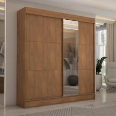 Imagem de Guarda-Roupa Casal Portugal 2 Portas De Correr Com Espelho 3 Gavetas C