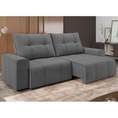 Imagem de Sofá 4 Lugares Retrátil Reclinável 270cm Molas Ensacadas Palladium New