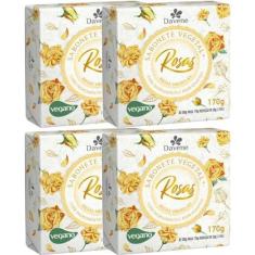 Imagem de 4UN Sabonete Vegetal Rosas Amarelas 170G Davene