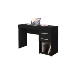 Imagem de Escrivaninha Mesa de computador OFFICE 2 gavetas Aspen (Preto)