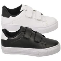 Imagem de Kit 2 Pares de Tênis Infantil Masculino Escolar Casual Menino Novo - A