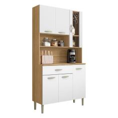 Imagem de Armário De Cozinha Kit 6 Portas 1 Gaveta Golden Kits Paraná Freijó Supremo