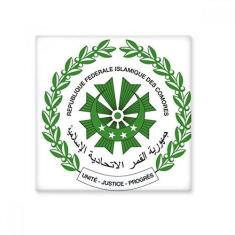 Imagem de Decalque brilhante de ejo de cerâmica com emblema nacional Moroni Comoros