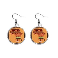 Imagem de Brinco com pingente de orelha de paisagem com nome do continente africano joia feminina