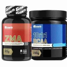 Imagem de Kit Zma 120 Caps + Bcaa 10:1:1 200G Em Pó Growth Supplements