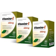 Imagem de Kit 3 Vitamina E 400Mg - 60 Cápsulas - Maxinutri