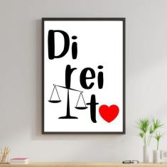 Imagem de Quadro Decorativo Profissões - Direito 34x23cm