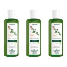Imagem de Flores & Vegetais Antiqueda 7 Ervas Shampoo 300ml (Kit C/03)