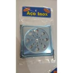 Imagem de Grelha Inox C/ Caixinha Quad 10x10cm Fec Overtime