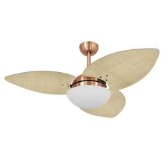 Imagem de Ventilador Teto Volare Cobre Dunamis S3 Palmae Natural 110V