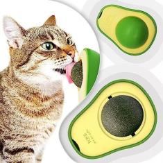 Imagem de Abacate De Brinquedo Para Gatos Com Catnip Erva Gato Natural Bola de Lamber