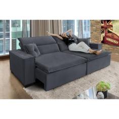Imagem de Sofá Londres 2.10M Retrátil E Reclinável Pillow Top - Sofisticato