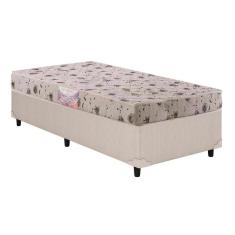 Imagem de Cama Box Solteiro: Colchão Espuma Herval Sueo + Base Crc Courano Clean(88X188)