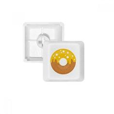 Imagem de Kit de atualização de teclado mecânico PBT com teclado mecânico para sobremesa rosquinha amarelo creme