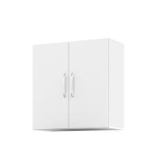 Imagem de Armário Aéreo Suspenso 2 Portas Parede Cozinha Quarto Branco - Beauty
