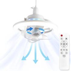 Imagem de Ventilador Teto 50W Com Luz Rgb E Rotação 360: Conforto