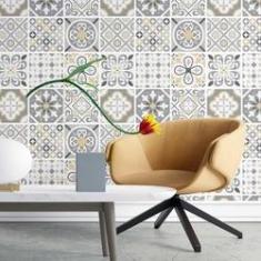 Imagem de Papel de Parede Adesivo ejo tons bege N03029 RL 0,58x3M