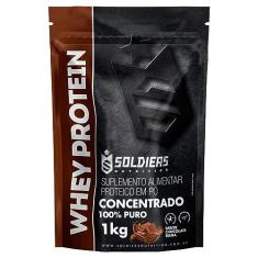 Imagem de Whey Protein Concentrado 1kg - Chocolate Belga - Importado - Soldiers Nutrition