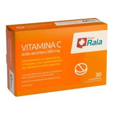 Imagem de Vitamina C Droga Raia 500mg 30 Comprimidos 30 Comprimidos de Liberação Prolongada