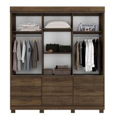 Imagem de Roupeiro Londres C/Espelho Benetil Móveis  -  Imbuia