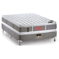 Imagem de Cama Castor Casal Light Stress Oxygen New Double Face 138x188x61 + Box Castor