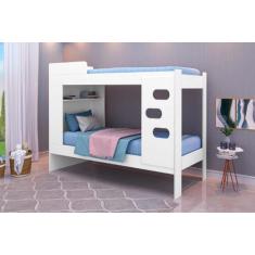 Imagem de Beliche Flórida 100% Mdf Com Estrado Em Eucalipto Reforçado Com Escada