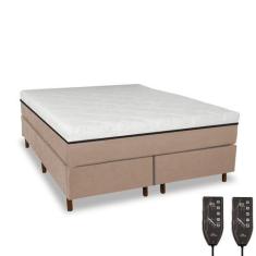 Imagem de Cama Box e Colchão Magnético Massageador - Eco Premium - Eco New, Bege