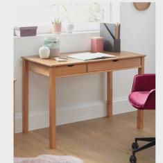 Imagem de Escrivaninha de Madeira Maciça 120x60cm com 2 Gavetas Coleção Gava