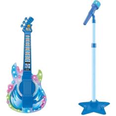 Imagem de Guitarra C- Microfone Infantil - Azul - Wellkids