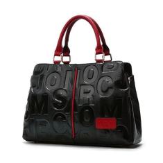 Imagem de AIDRANI Bolsa feminina de couro bovino em camadas bolsa feminina de couro macio banda larga grande capacidade bolsa de negócios, Preto