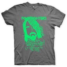 Imagem de Camiseta Foo Fighters Chumbo e Verde em Silk 100% Algodão