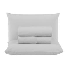 Imagem de Jogo De Cama Box Queen Size 04 Peças 100% Algodão Lençol Liso Percal 3