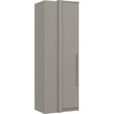 Imagem de Guarda Roupa de Canto Reto 1 Porta Elegance Móveis Castro Níquel/Níquel
