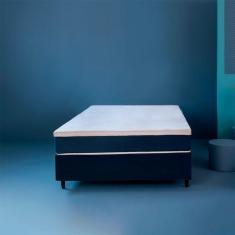 Imagem de Cama Box com Colchão Viúva Guldi Firme Mola Ensacada Azul
