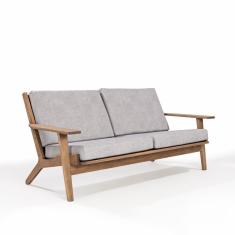 Imagem de Sofá 3 Lugares Lótus Acquablock Stain Castanho/grafite