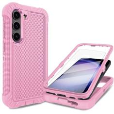 Imagem de Asuwish Capa de telefone para Samsung Galaxy S23 5G com protetor de tela celular capa de silicone híbrida protetora de corpo inteiro resistente à prova de choque resistente S 23 23S GS23 G5 SM-S911U