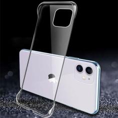Imagem de Capa de telefone sem moldura rígida para PC revestida para iPhone 11 12 13 14 15Pro Max XSMAX X XR XS 7 8PLUS SE Capa traseira transparente brilhante sem limites, transparente, para iPhone 14
