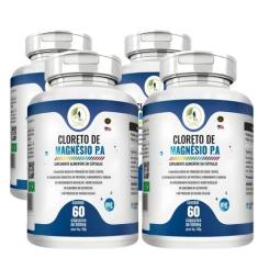 Imagem de KIT C/4 Cloreto De Magnésio Pa - 60 Cápsulas - Fits Life