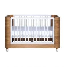 Imagem de Berço/mini Cama Pé De Meia Madeira Grades Brancas + Colchão