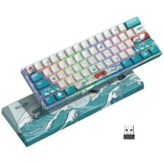 Imagem de Teclado mecânico hitime xvx M61 60% sem fio rgb retroiluminado