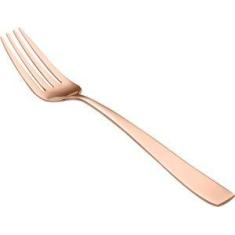 Imagem de CJ 12 GARFOS DE AÇO INOX P/SOBREMESA PVD ROSÉ GOLD PISA