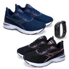 Imagem de Kit 2 Tênis Feminino Esporte + Relógio Silicone Digital - Vorax